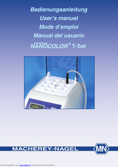 Macherey-nagel Nanocolor Bedienungsanleitung