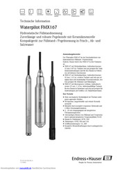 Endress+Hauser WaterpilotP01-FMX167xx-16-xx-xx-xx-002 Technisches Handbuch