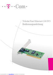 Telecom Teledat Fast Ethernet 100 PCI Bedienungsanleitung