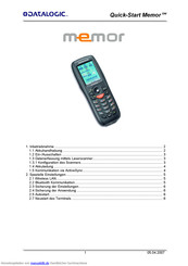 Datalogic memor Schnellstartanleitung