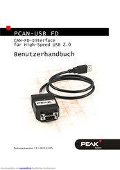 Peak PCAN-USB FD Benutzerhandbuch