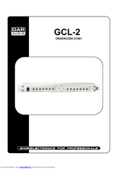 DAPAudio GCL-2 Handbuch