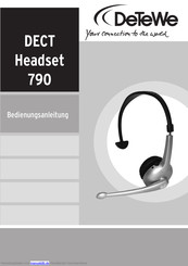 DETEWE DECT Headset 790 Bedienungsanleitung