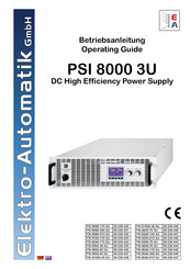 EA-ELEKTRO-AUTOMATIK PSI 81500-30 3U Betriebsanleitung