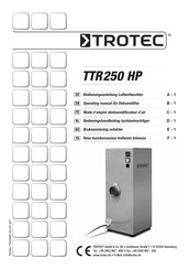 Trotec TTR 160 Bedienungsanleitung