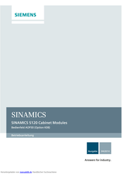 Siemens SINAMICS S120 AOP30 Betriebsanleitung