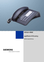 Siemens optiPoint 410 entry Bedienungsanleitung