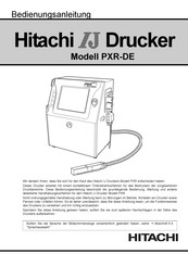 Hitachi IJ PXR-DE Bedienungsanleitung