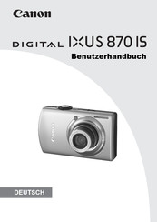 Canon IXUS 870 IS Benutzerhandbuch