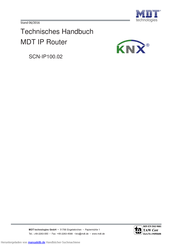 KNX SCN-IP100.02 Technisches Handbuch