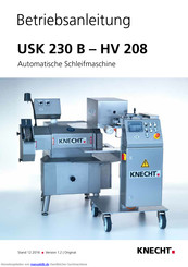 Knecht Maschinenbau HV 208 Betriebsanleitung