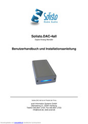 Solisto DAC-4all Benutzerhandbuch