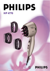 Philips Hydraprotect Coiffure HP 4770 Gebrauchsanweisung