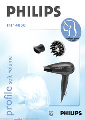 Philips profile soft volume HP 4838 Gebrauchsanweisung