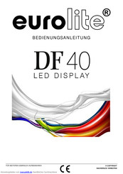 EuroLite DF-40 LED-Display Bedienungsanleitung