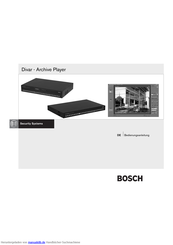 Bosch Divar Bedienungsanleitung