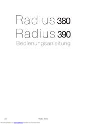 Monitor Audio Radius 390 Bedienungsanleitung