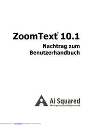 Ai Squared ZoomText 10.1 Benutzerhandbuch
