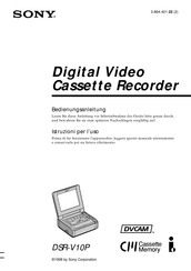 Sony DSR-V10P Bedienungsanleitung