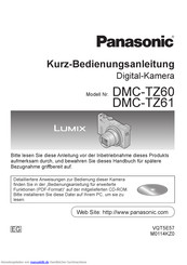 Panasonic Limix DMC-TZ60 Kurzanleitung