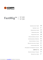 Kemppi FastMig SF 52W Gebrauchsanweisung