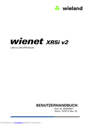 Wieland Wienet XR5i v2 Benutzerhandbuch