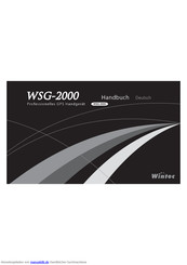 Wintec WSG-2000 Handbuch