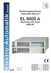 EA-ELEKTRO-AUTOMATIK EL 9750-50 Bedienungsanleitung