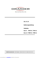 ORANIER Heiztechnik Bora 127980 11 Bedienungsanleitung