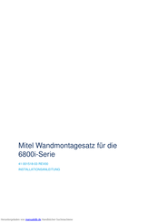 Mitel 6800i-Serie Installationsanleitung