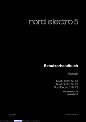 Clavia Nord Electro 5D 73 Benutzerhandbuch