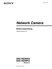 Sony SNC-RZ30P/2 Bedienungsanleitung