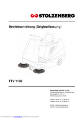 STOLZENBERG TTV 1100 Betriebsanleitung