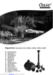 Oase AQUARIUS Fountain Set 3500 Gebrauchsanleitung