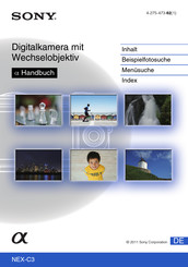 Sony alpha NEX-C3 Handbuch