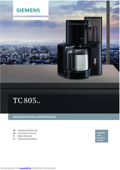 Siemens TC 805 Serie Gebrauchsanleitung