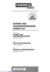 Powerfix Profi PAWSB 12 A1 Bedienungsanleitung