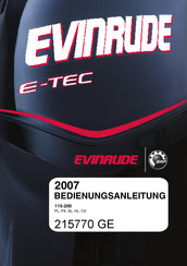 BRP Evinrude E-TEC Serie Bedienungsanleitung