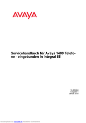 Avaya 1400 Series Servicehandbuch