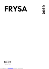 IKEA FRYSA GB Benutzerinformation