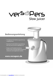 Versapers Emotion Bedienungsanleitung