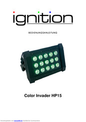 Ignition Color Invader HP15 Bedienungsanleitung