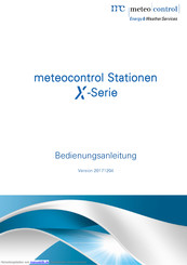 Meteo Control X-Serie Bedienungsanleitung