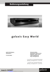 Galaxy Easy World Bedienungsanleitung