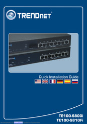 Trendnet TE100-S800i Schnellinstallationsanleitung