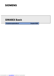 Siemens Siwarex Batch Handbuch