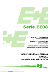 E+E Elektronik Serie EE08 Bedienungsanleitung