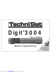TechniSat Digit 3004 Bedienungsanleitung