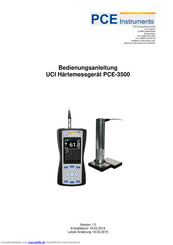 PCE Instruments PCE-3500 Bedienungsanleitung