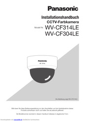 Panasonic WV-CF304LE Installationshandbuch